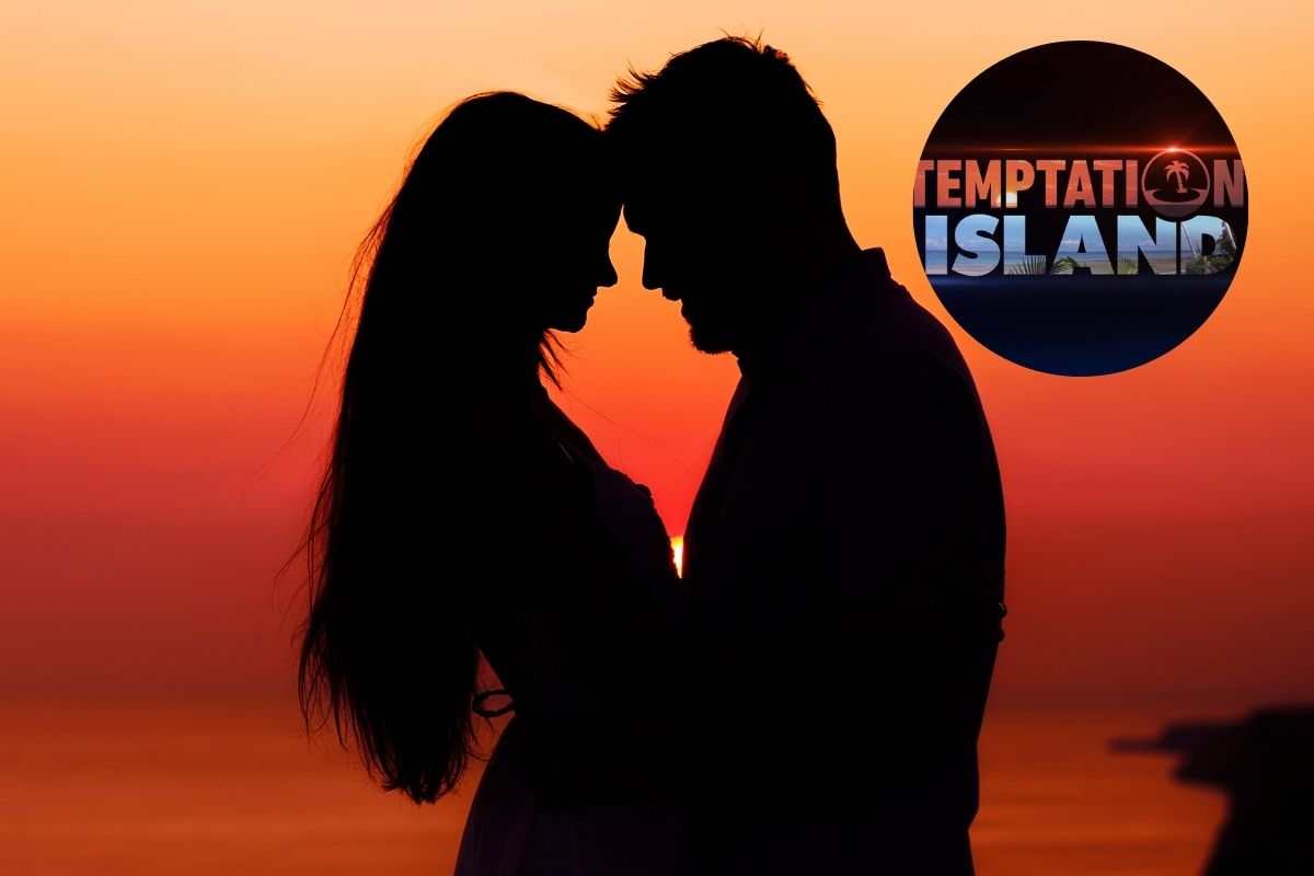 due innamorati e il logo di temptation