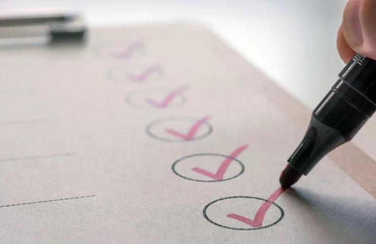 Lista delle cose da fare dopo le vacanze stornata 