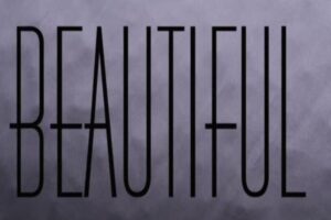 scritta beautiful